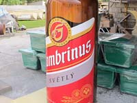Re-design reklamní láhve Gambrinus